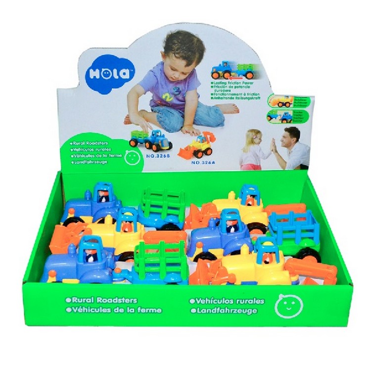 Набір машинок Hola Toys Бульдозер і трактор 6 шт. (326AB-6)