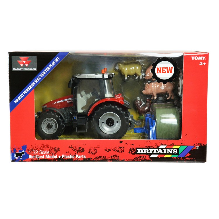 Набір Britains Модель трактора Massey Ferguson 5612 з вилами та фігурками 1:32 (43205)