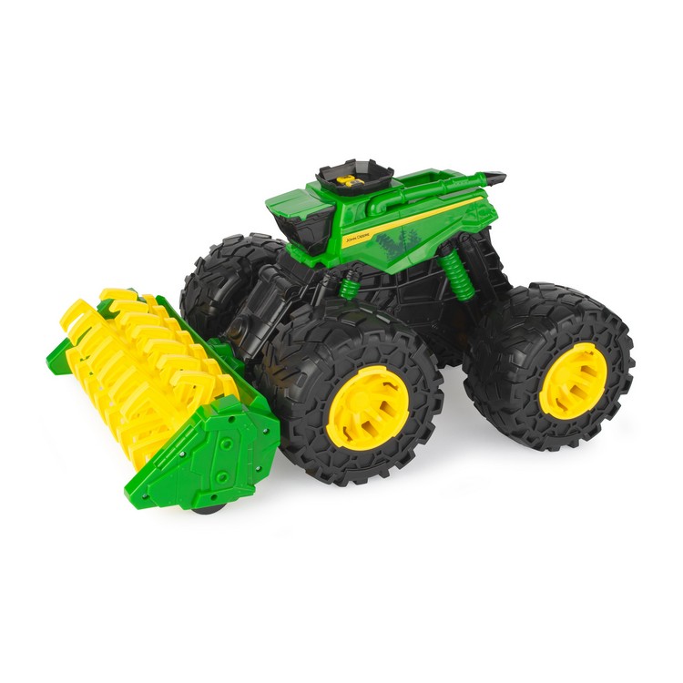 Іграшковий комбайн John Deere Kids Monster Treads 45 см з молотаркою і великими колесами (47329)