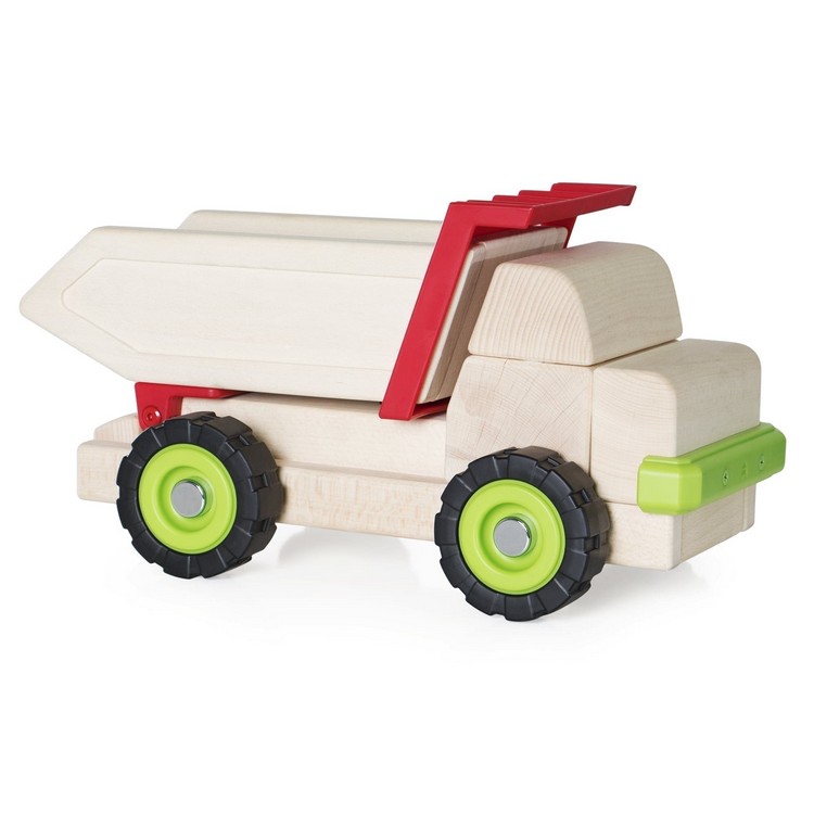 Велика машинка Guidecraft Block Science Trucks Самоскид дерев'яний 37 см (G7531)