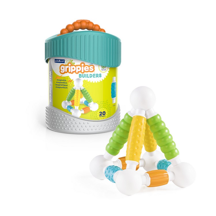 Магнітний конструктор Guidecraft Grippies Builders, 20 деталей (G8311)