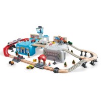 Іграшкова залізниця Hape у контейнері 80 ел. (E3773)